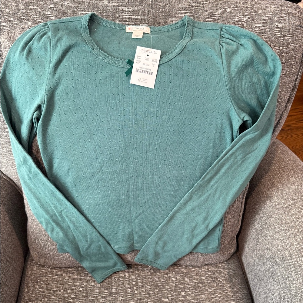 Teal Long Sleeve Top NWT crewcuts